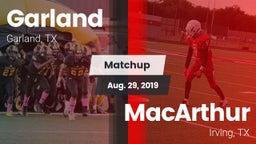 Matchup: Garland  vs. MacArthur  2019