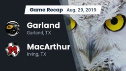 Recap: Garland  vs. MacArthur  2019