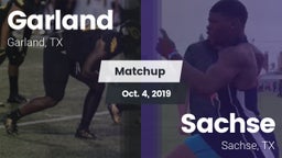 Matchup: Garland  vs. Sachse  2019