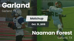 Matchup: Garland  vs. Naaman Forest  2019
