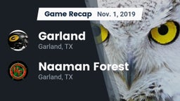 Recap: Garland  vs. Naaman Forest  2019