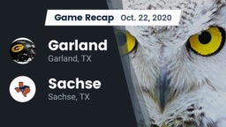 Recap: Garland  vs. Sachse  2020