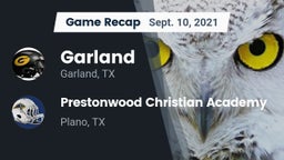 Recap: Garland  vs. Prestonwood Christian Academy 2021