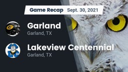 Recap: Garland  vs. Lakeview Centennial  2021