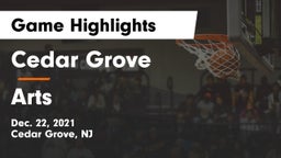 Cedar Grove  vs Arts  Game Highlights - Dec. 22, 2021