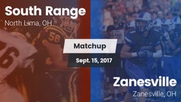 Matchup: South Range vs. Zanesville  2017