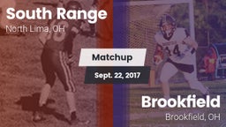 Matchup: South Range vs. Brookfield  2017