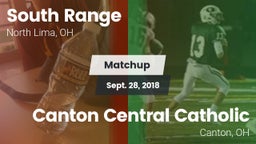 Matchup: South Range vs. Canton Central Catholic  2018