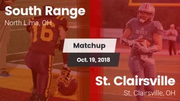 Matchup: South Range vs. St. Clairsville  2018