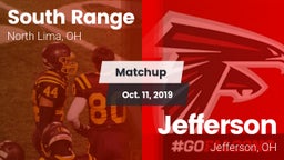 Matchup: South Range vs. Jefferson  2019
