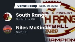 Recap: South Range vs. Niles McKinley  2022