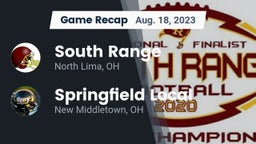 Recap: South Range vs. Springfield Local  2023