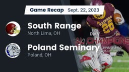 Recap: South Range vs. Poland Seminary  2023