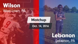 Matchup: Wilson  vs. Lebanon  2016