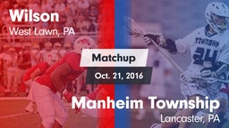 Matchup: Wilson  vs. Manheim Township  2016