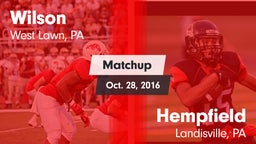 Matchup: Wilson  vs. Hempfield  2016