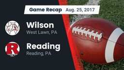 Recap: Wilson  vs. Reading  2017