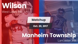 Matchup: Wilson  vs. Manheim Township  2017