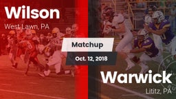 Matchup: Wilson  vs. Warwick  2018