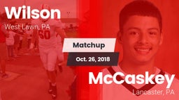 Matchup: Wilson  vs. McCaskey  2018
