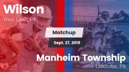 Matchup: Wilson  vs. Manheim Township  2019