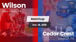 Matchup: Wilson  vs. Cedar Crest  2019