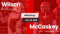 Matchup: Wilson  vs. McCaskey  2019