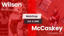 Matchup: Wilson  vs. McCaskey  2020