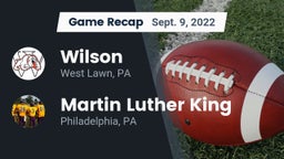 Recap: Wilson  vs. Martin Luther King  2022