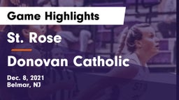 St. Rose  vs Donovan Catholic Game Highlights - Dec. 8, 2021