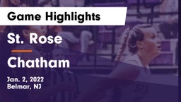 St. Rose  vs Chatham  Game Highlights - Jan. 2, 2022