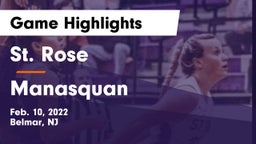 St. Rose  vs Manasquan  Game Highlights - Feb. 10, 2022