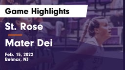 St. Rose  vs Mater Dei Game Highlights - Feb. 15, 2022