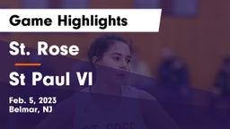 St. Rose  vs St Paul VI Game Highlights - Feb. 5, 2023