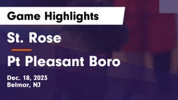 St. Rose  vs Pt Pleasant Boro Game Highlights - Dec. 18, 2023