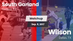 Matchup: South Garland High vs. Wilson  2017