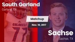 Matchup: South Garland High vs. Sachse  2017