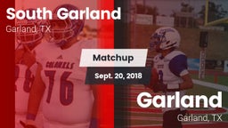 Matchup: South Garland High vs. Garland  2018