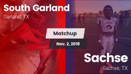 Matchup: South Garland High vs. Sachse  2018