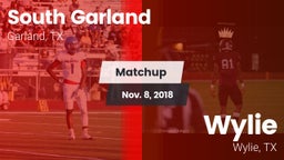 Matchup: South Garland High vs. Wylie  2018