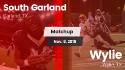 Matchup: South Garland High vs. Wylie  2019