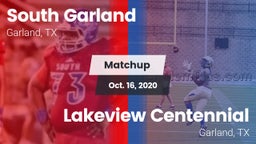 Matchup: South Garland High vs. Lakeview Centennial  2020