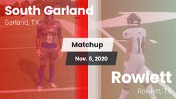 Matchup: South Garland High vs. Rowlett  2020