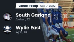 Recap: South Garland  vs. Wylie East  2022
