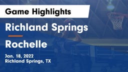 Richland Springs  vs Rochelle  Game Highlights - Jan. 18, 2022