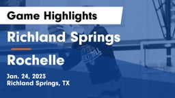 Richland Springs  vs Rochelle  Game Highlights - Jan. 24, 2023