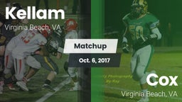 Matchup: Kellam  vs. Cox  2017