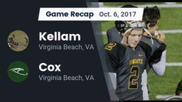Recap: Kellam  vs. Cox  2017