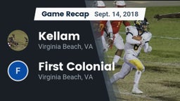 Recap: Kellam  vs. First Colonial  2018