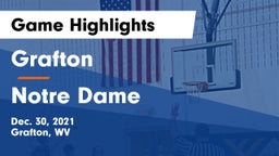 Grafton  vs Notre Dame  Game Highlights - Dec. 30, 2021